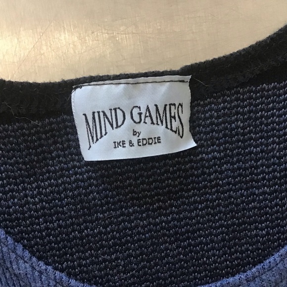 4/$25 Vintage Mind Games by Ike & Eddie sleeveless cropped 90's top medium - Picture 6 of 7